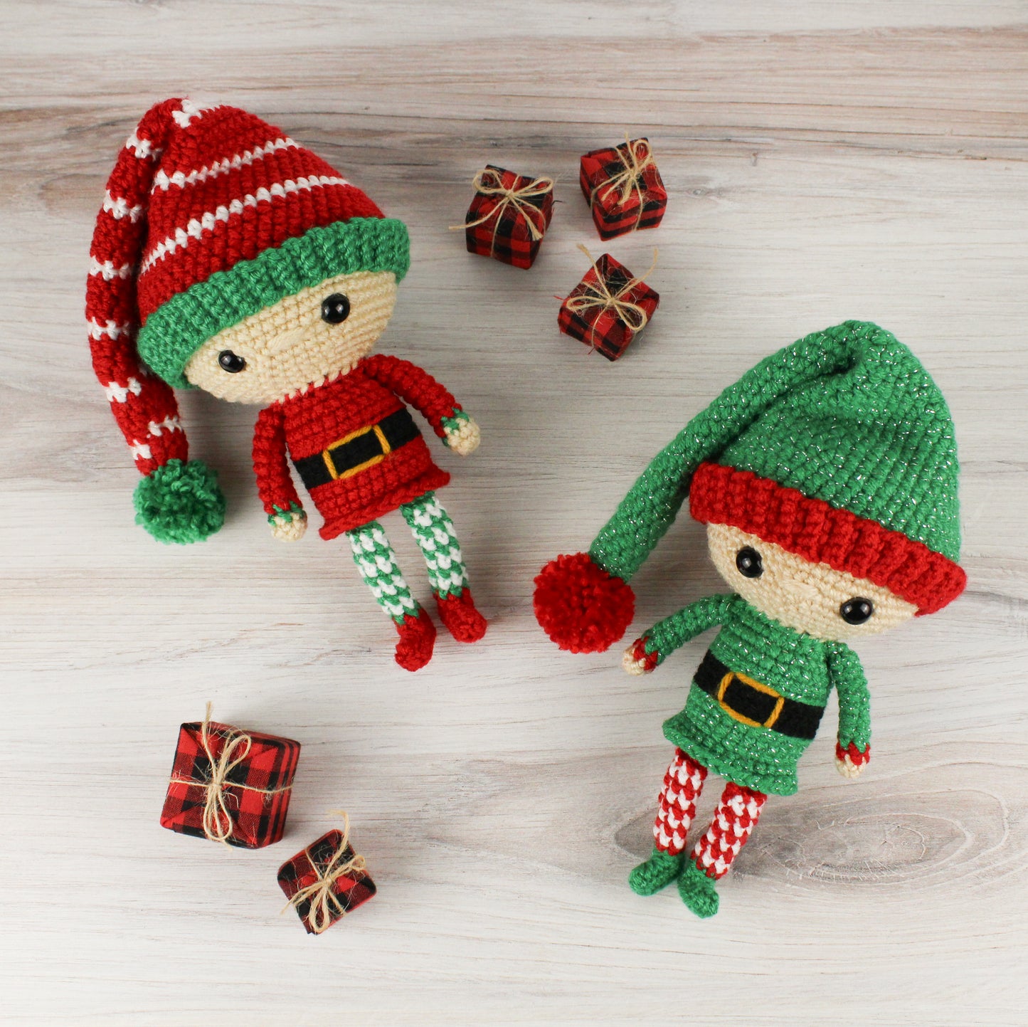 6 PATTERN Cuddle-Sized Christmas Amigurumi Bundle Pack 2