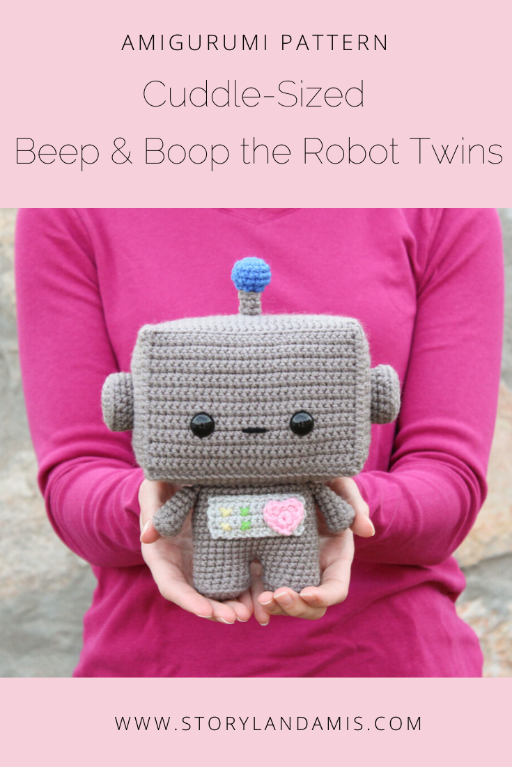 PATTERN Cuddle-Sized Beep and Boop the Robot Twins Amigurumi