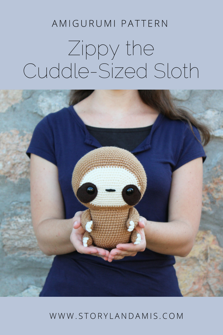 Storyland Amis, Zippy the Cuddle-Sized Sloth Amigurumi Pattern