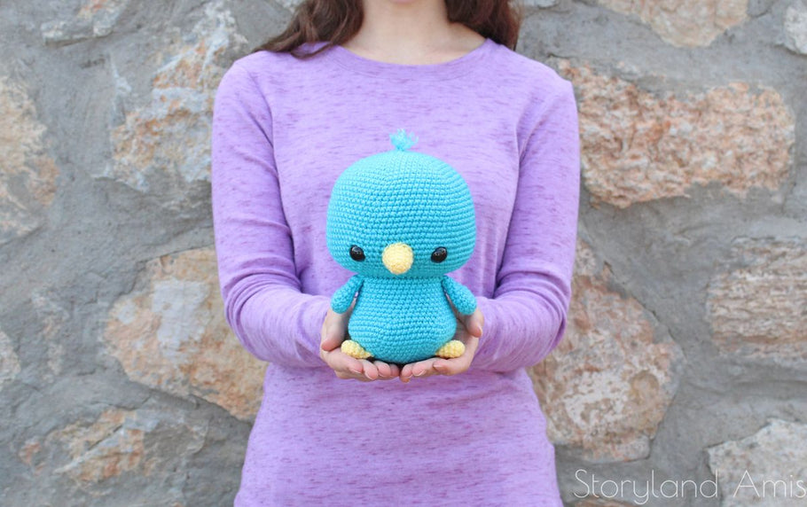 Materials I Used - Cuddle-Sized Bluebird Pattern