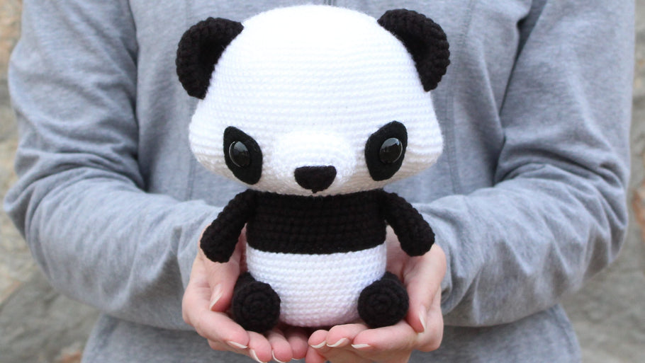 Free Pattern: Chen the Panda Bear with Furls Crochet