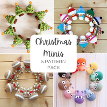 5 PATTERN Christmas Minis Amigurumi Bundle Pack