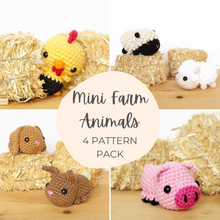 4 PATTERN Pack: Mini Farm Animals