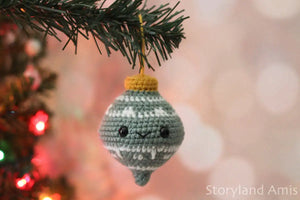 Amigurumi PATTERN: Vintage Christmas Ball Ornament Crochet Tutorial