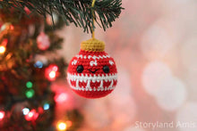 Amigurumi PATTERN: Vintage Christmas Ball Ornament Crochet Tutorial