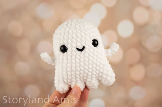 Crochet PATTERN: Plush No-Sew Ghost Amigurumi