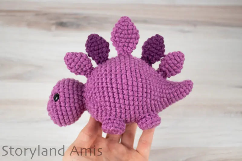 Crochet PATTERN: Sammy the Stegosaurus Dinosaur Amigurumi