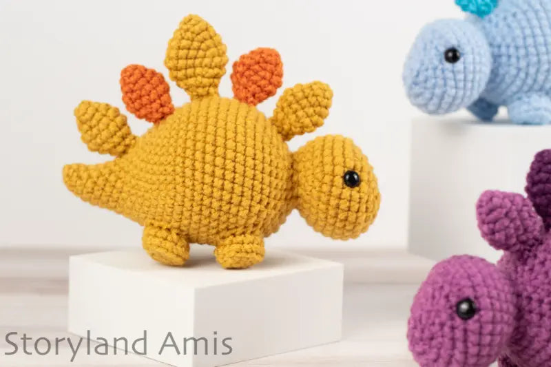 Crochet PATTERN: Sammy the Stegosaurus Dinosaur Amigurumi