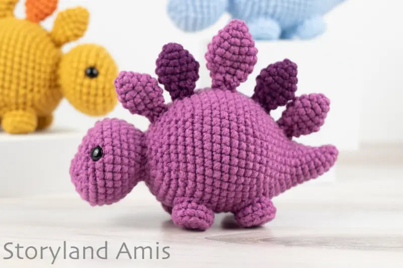 Crochet PATTERN: Sammy the Stegosaurus Dinosaur Amigurumi
