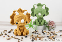 Crochet PATTERN: Trixie the Triceratops Amigurumi