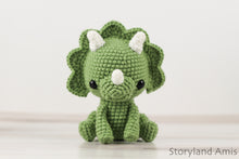 Crochet PATTERN: Trixie the Triceratops Amigurumi