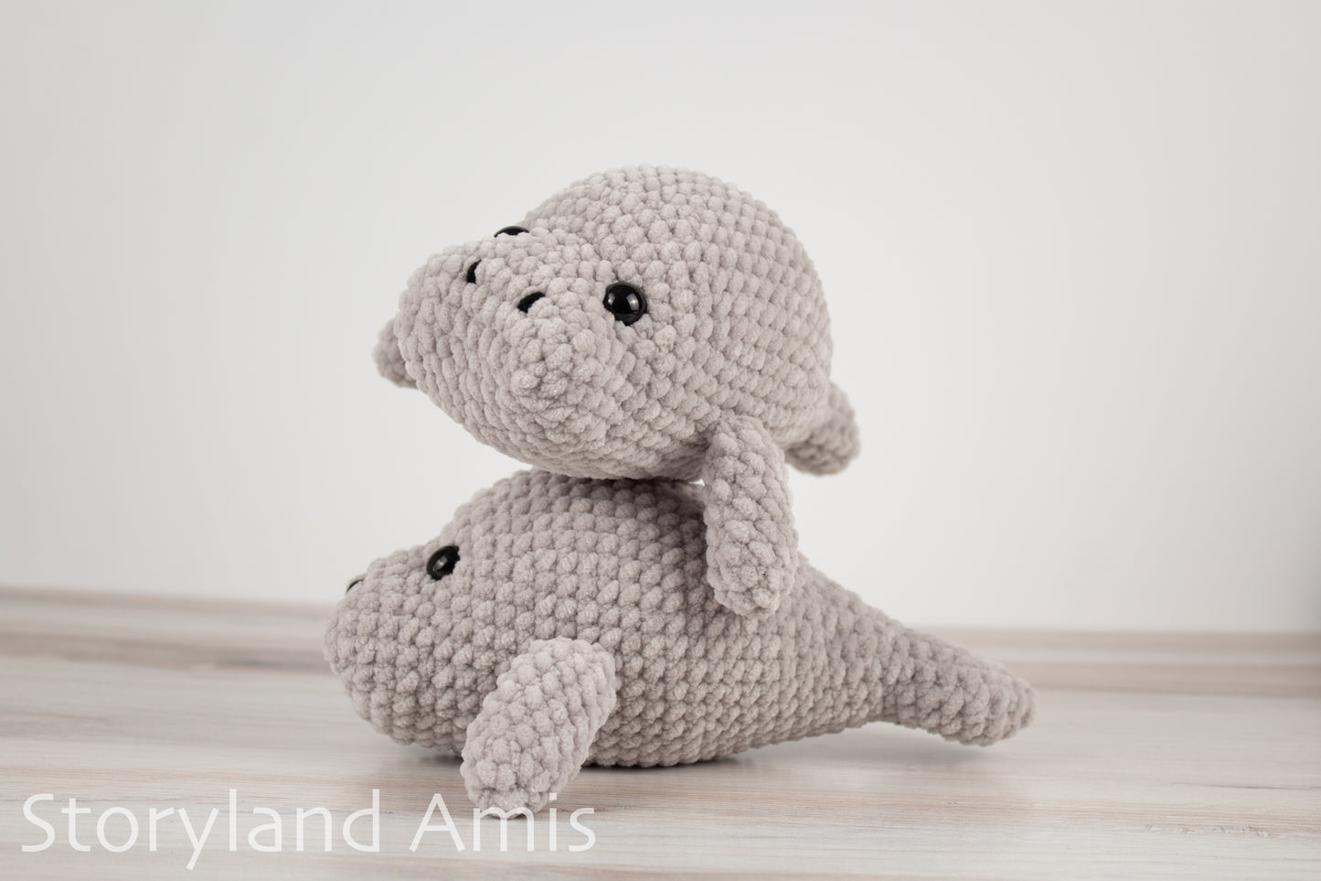 Crochet PATTERN: Plush Yarn Marty the Manatee Amigurumi