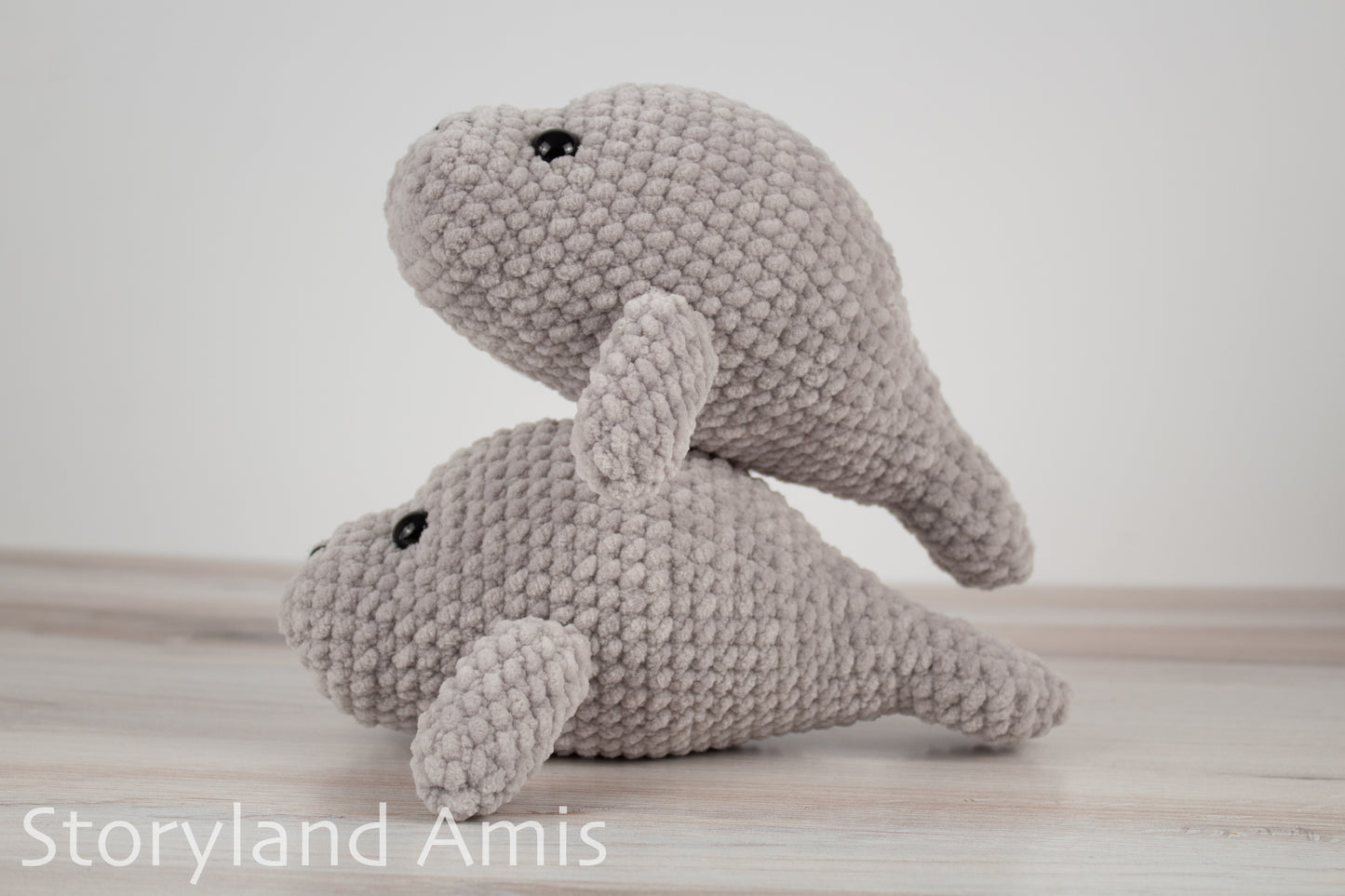 Crochet PATTERN: Plush Yarn Marty the Manatee Amigurumi