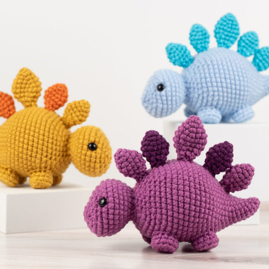 Crochet PATTERN: Sammy the Stegosaurus Dinosaur Amigurumi