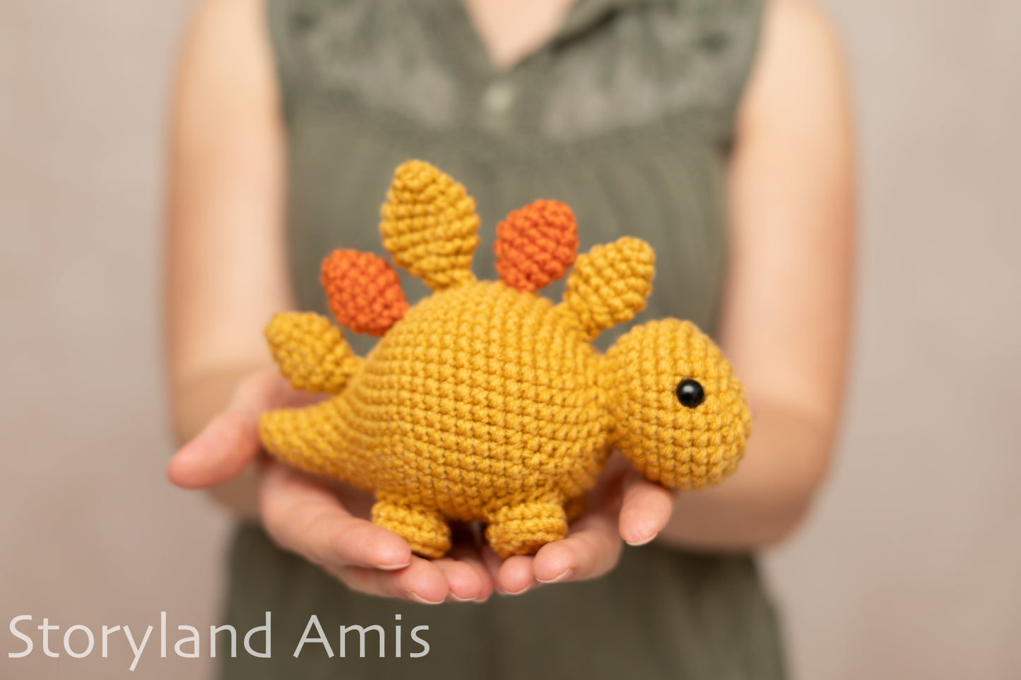 Crochet PATTERN: Sammy the Stegosaurus Dinosaur Amigurumi