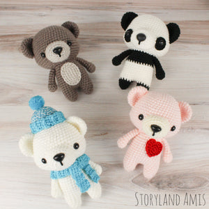 Crochet PATTERN Baby Bears Amigurumi Collection