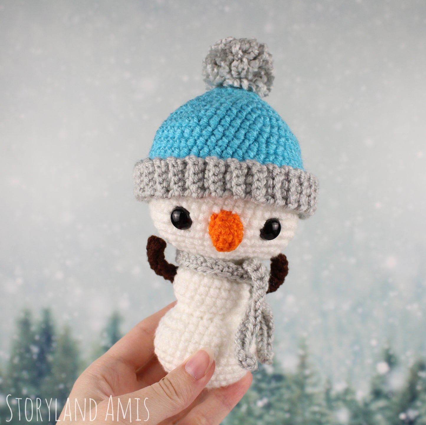 Crochet PATTERN Frostbert the Snowman Amigurumi