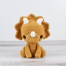 Crochet PATTERN: Trixie the Triceratops Amigurumi