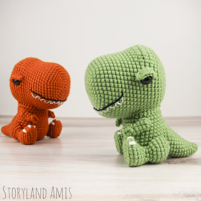 Crochet PATTERN Troy the T-Rex Amigurumi