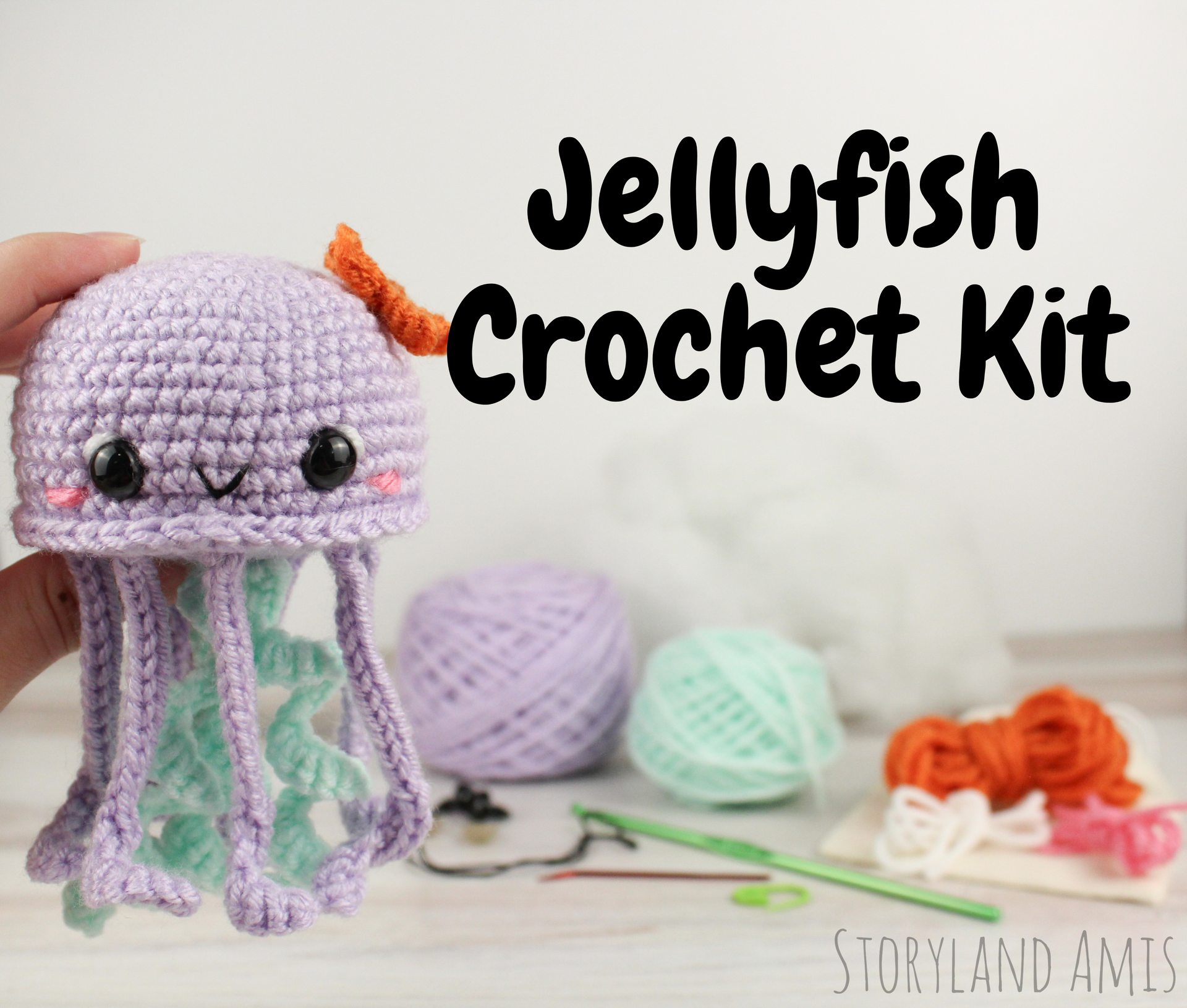 Amigurumi Kit - Mochi the Jellyfish – Storyland Amis