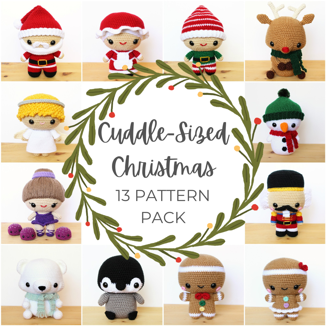 13 PATTERN Cuddle-Sized Amigurumi Ultimate Christmas Bundle Pack