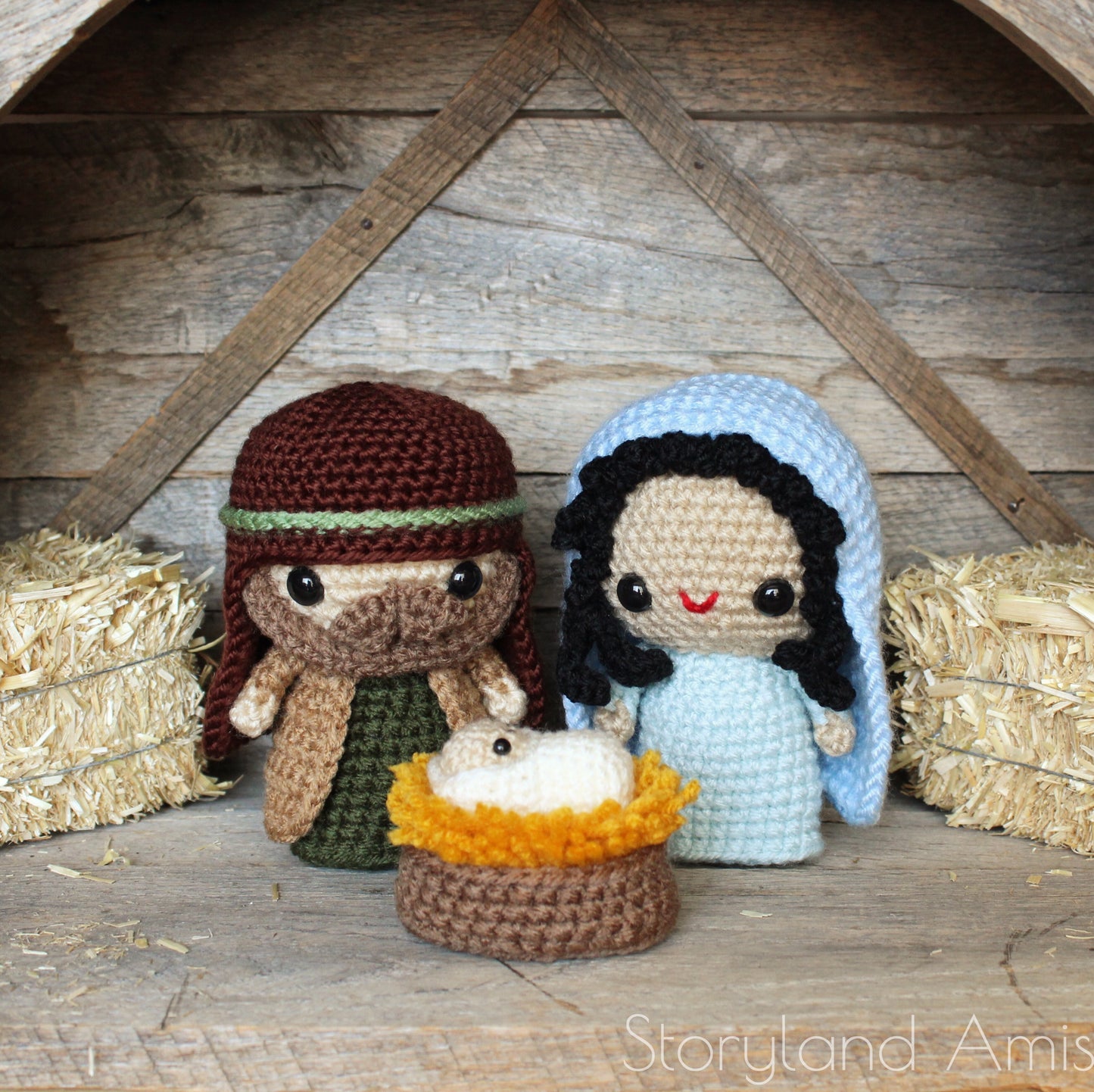 PATTERN Amigurumi Nativity Set With Mary, Joseph, & Baby Jesus