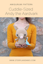 PATTERN Andy the Cuddle-Sized Aardvark Amigurumi