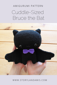 PATTERN Bruce the Cuddle-Sized Bat Amigurumi