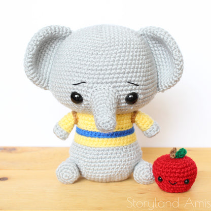 PATTERN Elliot the Cuddle-Sized Elephant Amigurumi