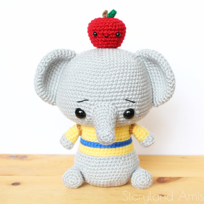 PATTERN Elliot the Cuddle-Sized Elephant Amigurumi