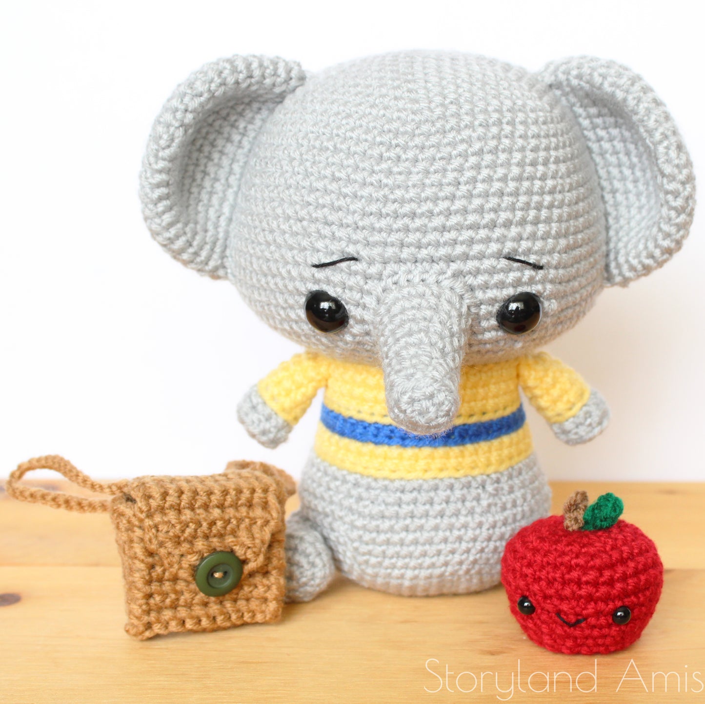PATTERN Elliot the Cuddle-Sized Elephant Amigurumi