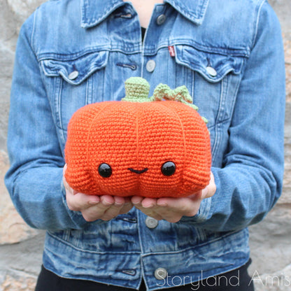 PATTERN Jack the Cuddle-Sized Pumpkin Amigurumi