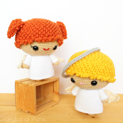 PATTERN Cuddle-Sized Gabriel and Noelle the Angel Twins Amigurumi