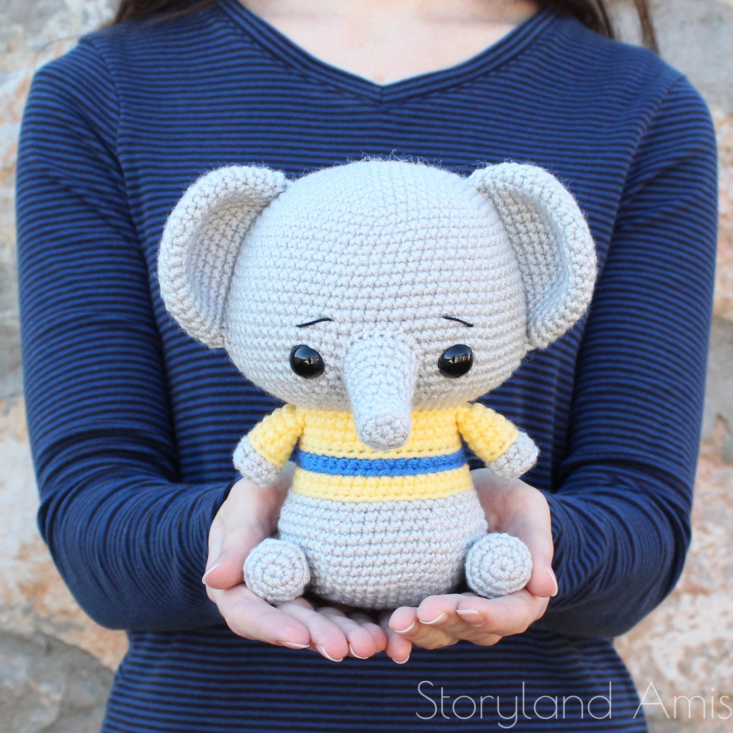 PATTERN Elliot the Cuddle-Sized Elephant Amigurumi