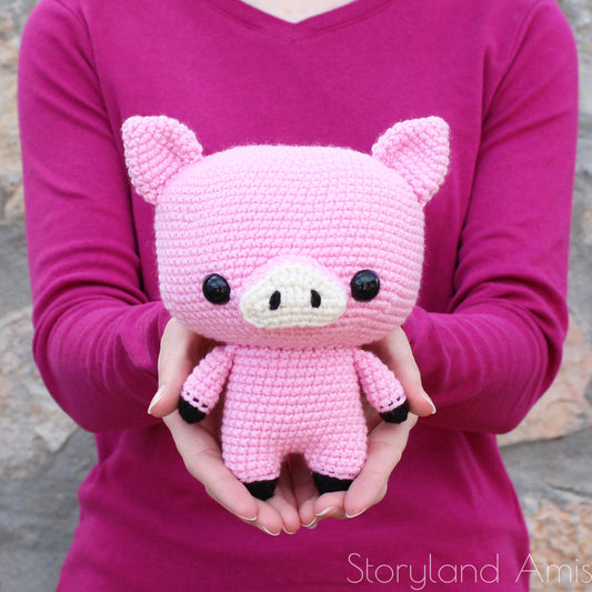 PATTERN Ralph the Cuddle-Sized Pig Amigurumi