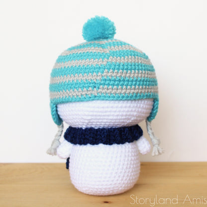 PATTERN Roly the Cuddle-Sized Snowman Amigurumi