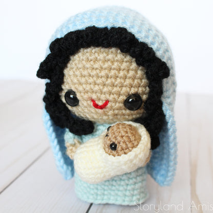 PATTERN Complete Amigurumi Nativity Set With Mary, Joseph, Baby Jesus, Three Wisemen, Shepherds, & Sheep