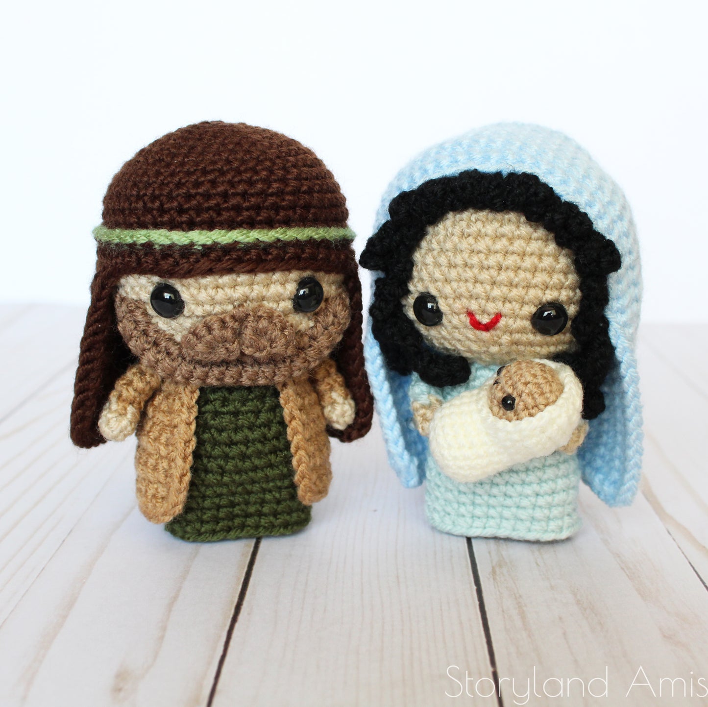 PATTERN Amigurumi Nativity Set With Mary, Joseph, & Baby Jesus