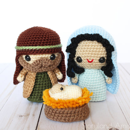 PATTERN Complete Amigurumi Nativity Set With Mary, Joseph, Baby Jesus, Three Wisemen, Shepherds, & Sheep