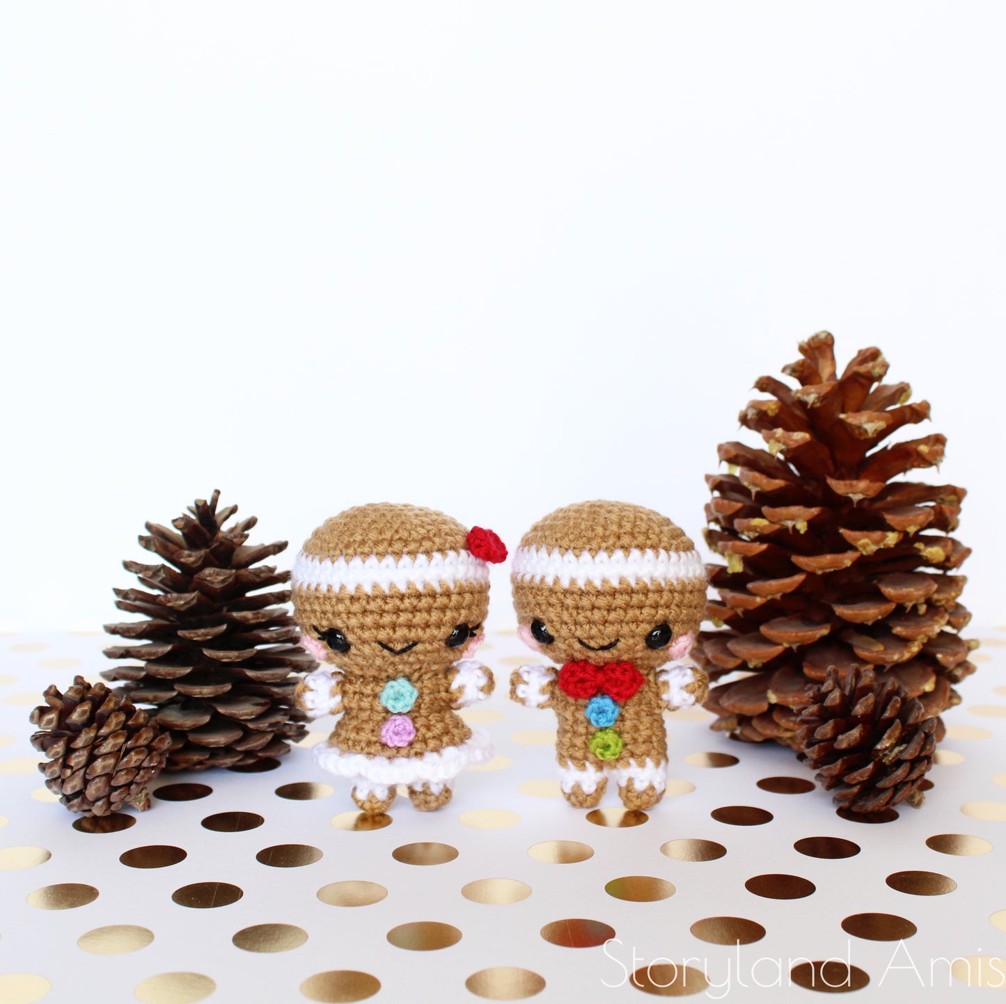 PATTERN Sugar Baby & Spice Jr. the Baby Gingerbread Twins Amigurumi