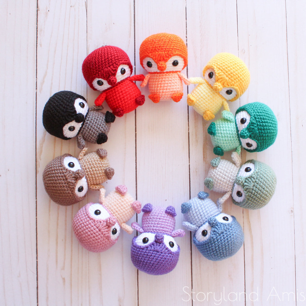 5 PATTERN Christmas Minis Amigurumi Bundle Pack