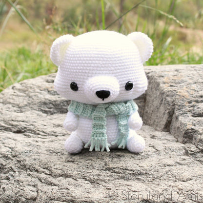 PATTERN Paddy the Cuddle-Sized Polar Bear Amigurumi