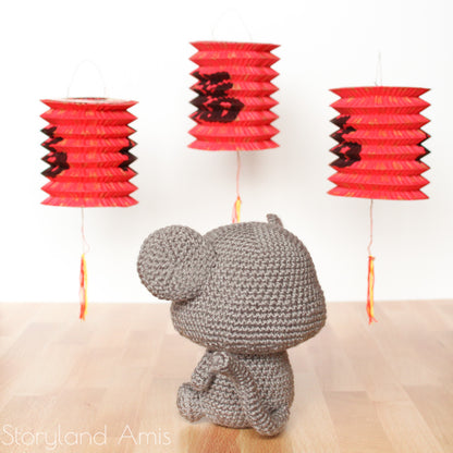PATTERN Cuddle-Sized Reggie the Rat (Mouse) Amigurumi