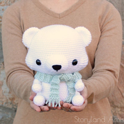 PATTERN Paddy the Cuddle-Sized Polar Bear Amigurumi