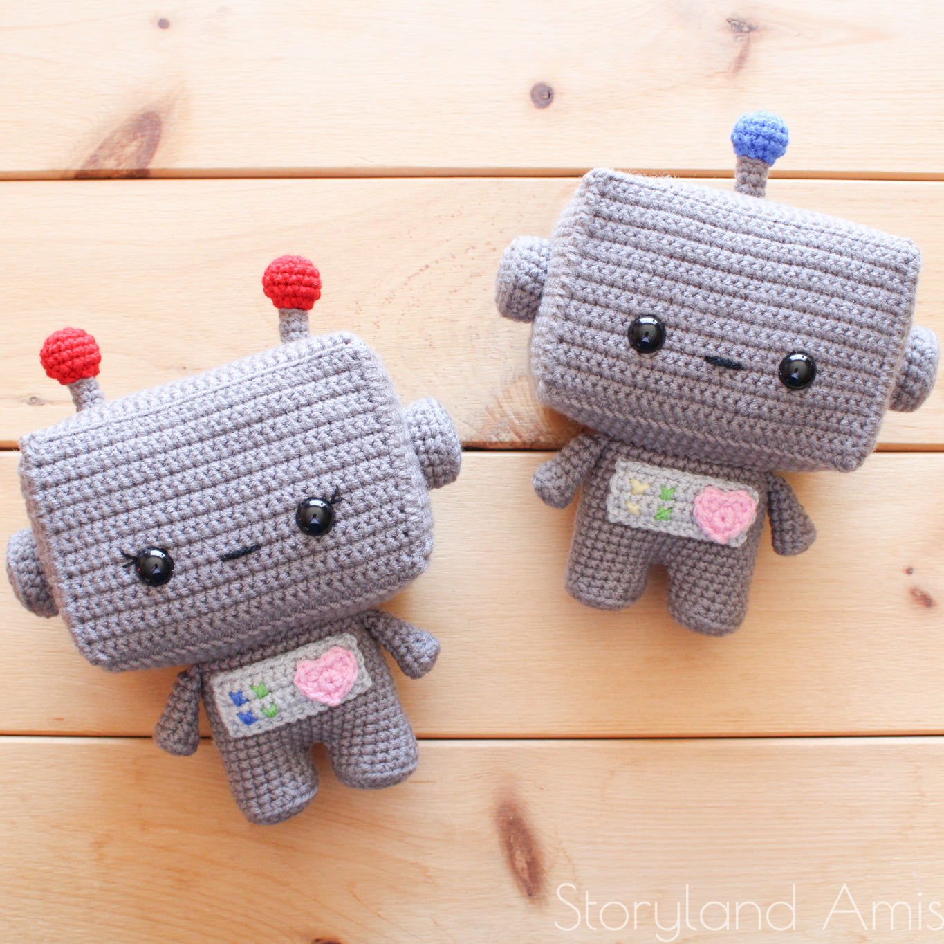 PATTERN Cuddle-Sized Beep and Boop the Robot Twins Amigurumi