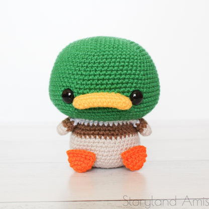 PATTERN Cuddle-Sized Maddox the Mallard and Davy the Duck Amigurumi