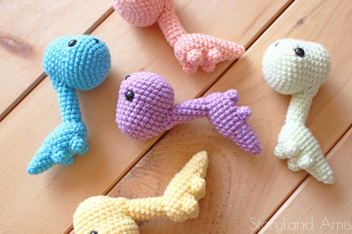 PATTERN Dinosaur Baby Rattle Bronty the Brontosaurus Amigurumi