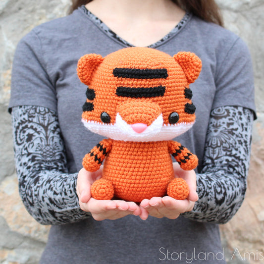PATTERN Terrance the Cuddle-Sized Tiger Amigurumi
