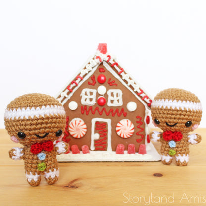 PATTERN Sugar Baby & Spice Jr. the Baby Gingerbread Twins Amigurumi
