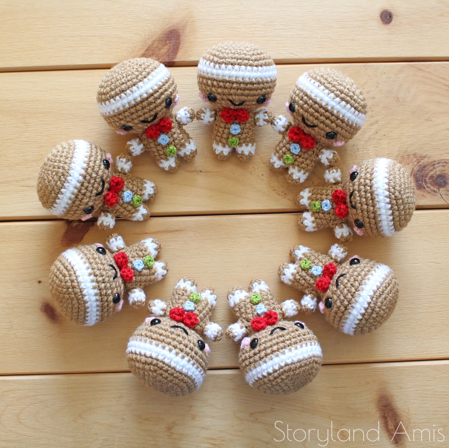 5 PATTERN Christmas Minis Amigurumi Bundle Pack